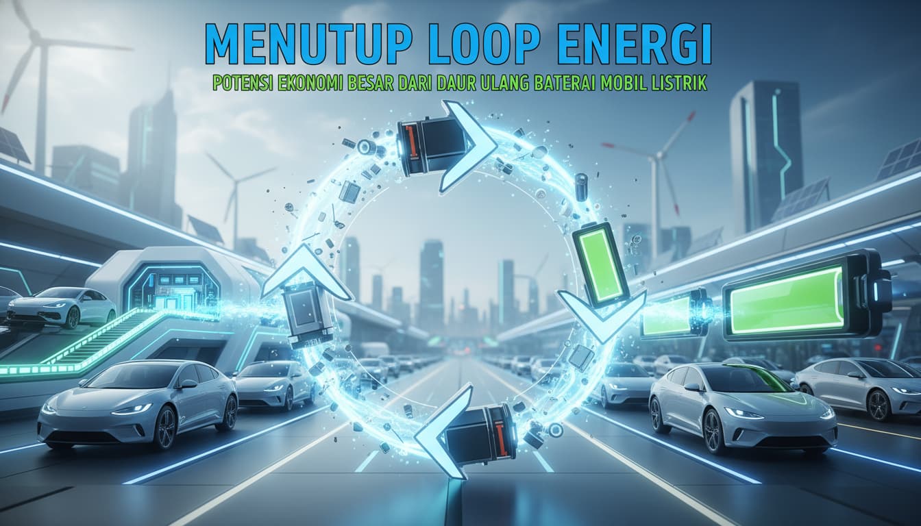 Menutup Loop Energi: Potensi Ekonomi Besar dari Daur Ulang Baterai Mobil Listrik